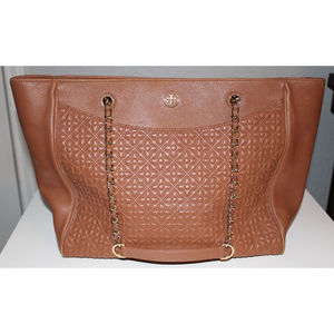 Tory Burch Bryant Leather Tote Pre Owned